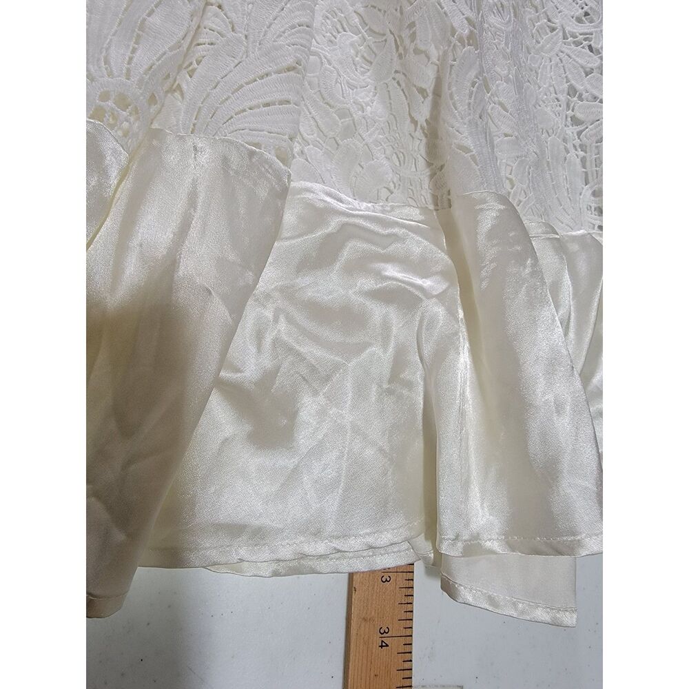 Lulu's White Maxi Lace Dress - XS - Picture 6 of 8
